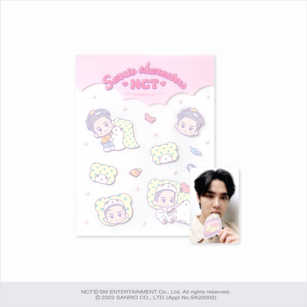 NCT - CLEAR STICKER + PHOTOCARD SET / NCT X SANRIO CHARACTERS