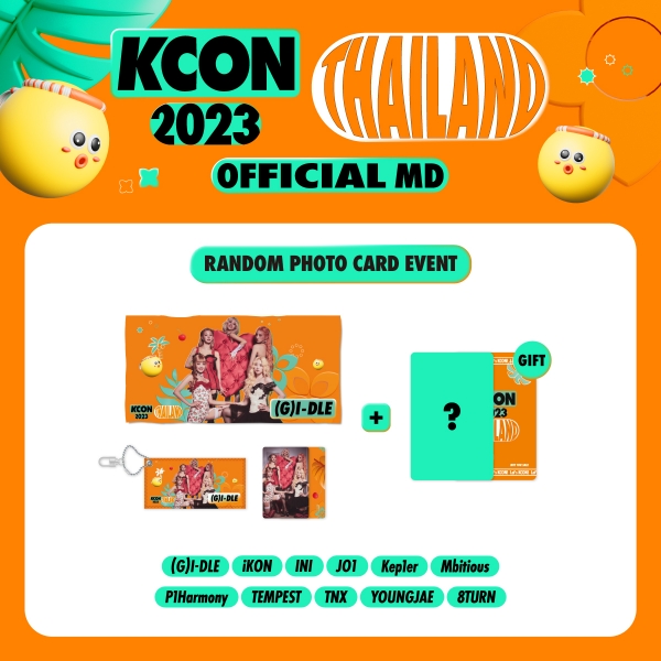 [Released on 4/25/EVENT] 07 ARTIST SLOGAN BANNER & LINE UP KEY RING - KCON 2023 THAILAND OFFICIAL MD