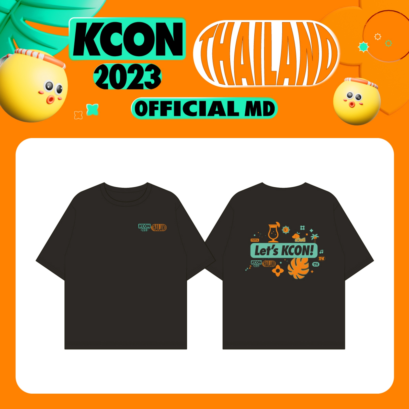 [4/25 출시] 02 KCON 2023 THAILAND T-SHIRT - KCON 2023 THAILAND OFFICIAL MD