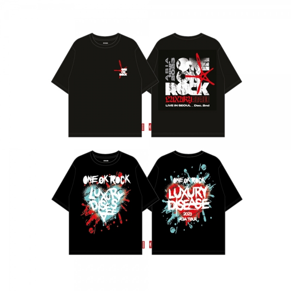 [12/2 현장픽업] 원 오크 록 - 01 티셔츠 / ONE OK ROCK [Luxury Disease Asia Tour 2023 in Seoul] OFFICIAL MD